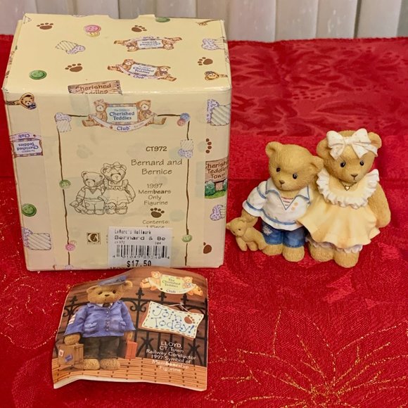 Cherished Teddies - Bernard & Bernice - w/Box - Membears  Members Only - Picture 2 of 6